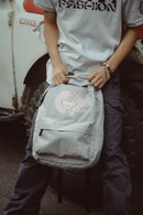 MOCHILA ANTIFASHION UNISEX PORTA LAPTOP GRIS ROSA