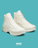 CONVERSE PLATAFORMA PARA DAMA LUGGED BEIGE TEXTIL