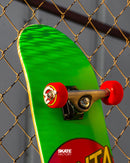 PATINETA COMPLETA LOGO SANTA CRUZ VERDE ROJO 8"