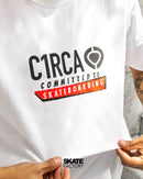 PLAYERA DE MANGA CORTA C1RCA COMMITTED TO SKATEBOARDING BCO
