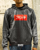 SUDADERA LOGO C1RCA SKATEBOARDING GRIS