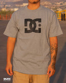 PLAYERA MANGA CORTA PARA HOMBRE LOGO DC SHOES GRIS