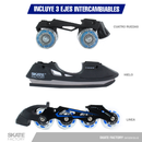 SKATE FACTORY 3 EN 1 PATINES AJUSTABLES NIÑO AZUL