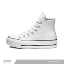 Una marca de modelos clásicos, converse chuck Taylor de piel blancos con plataforma, converse de bota, estos y más modelos de converse siempre disponibles en Skate Factory yu skate shop favorito, Envíos gratis en compras mayores a $999 pesos compra fácil y rápido Encuéntralos en tu skate shop, Skate factory ®.