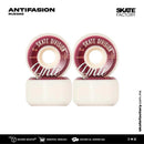 Ruedas para skateboard de 54 mm ideales para patinar en parque y ciudad. Marca nacional. Cambia las llantas de tu skateboard ahora, con este pack de llantas sigue patinando en tu skatepark favorito consulta precios en tus skateshop skate factory mx empieza a hacer trucos en tu patineta ahora, envíos gratis en compras mayores a $999 pesos compra fácil y rápido Encuéntralos en tu skate shop, Skate factory ®.