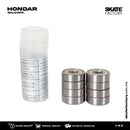Aumenta la velocidad a tu skateboard con estos balerosHONDAR de color metal azul ABEC 7, continua en el skateboarding con más velocidad, práctica tus mejores trucos en skateboard envíos gratis en compras mayores a $999 pesos compra fácil y rápido Encuéntralos en tu skate shop, Skate factory ®.
