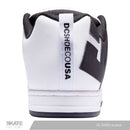 TENIS DC SHOES COURT GRAFFIK BLANCO CON LOGO NEGRO