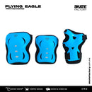 Los kits de Flying eagle de protecciones son Ideales para comenzar patinar sin miedo. Son esenciales para ir seguro y sin golpes ya sea en patines freeskate, en línea, agresivo o quads o en cualquier tipo de patines Encuéntralos en tu skate shop, Skate factory ®.