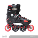 Patines en linea freeskate de color negro con rojo