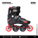 Patines en linea freeskate de color negro con rojo