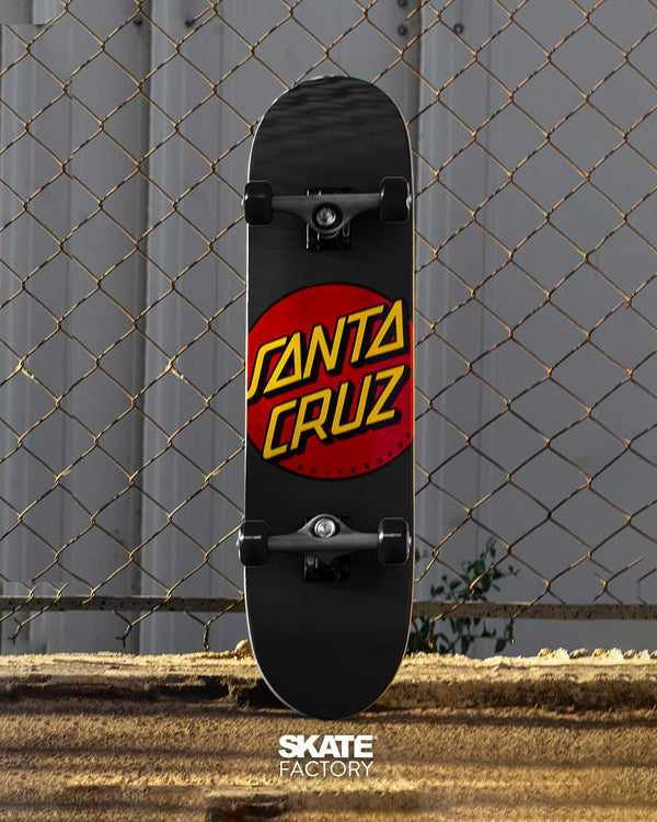 PATINETA COMPLETA LOGO SANTA CRUZ NRO ROJO 8"