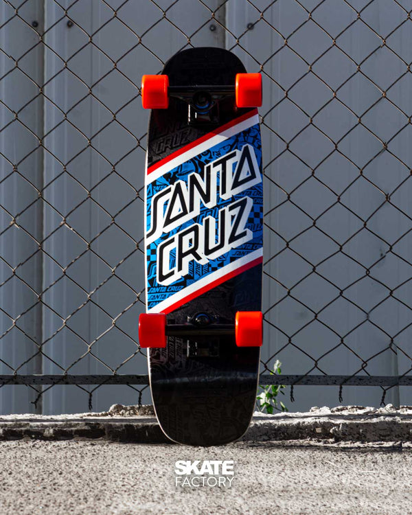 PATINETA CRUISER LOGO SANTA CRUZ NGO AZUL 8.4"