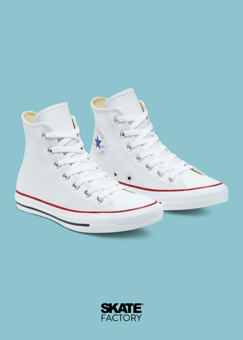 Converse Bota Converse Blancas Bajas De Cuero Converse Piel