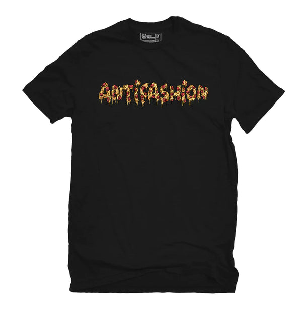 PLAYERA ANTIFASHION PIZZA BLACK