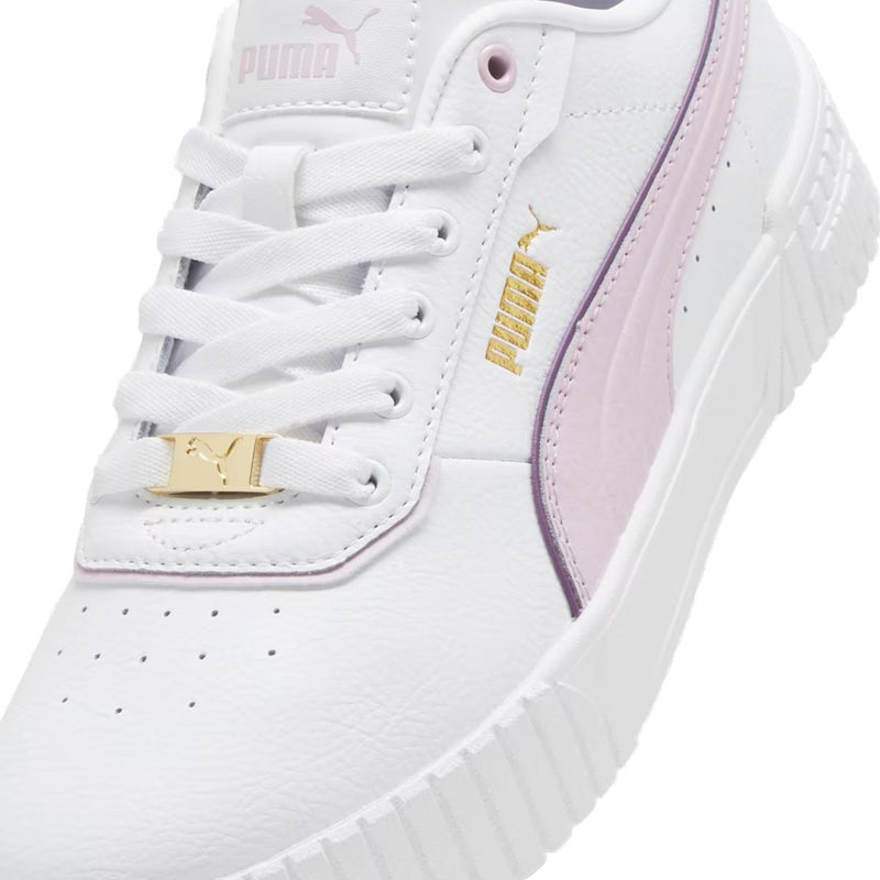 TENIS PUMA DAMA CARINA 2.0 LUX BLANCO LILA