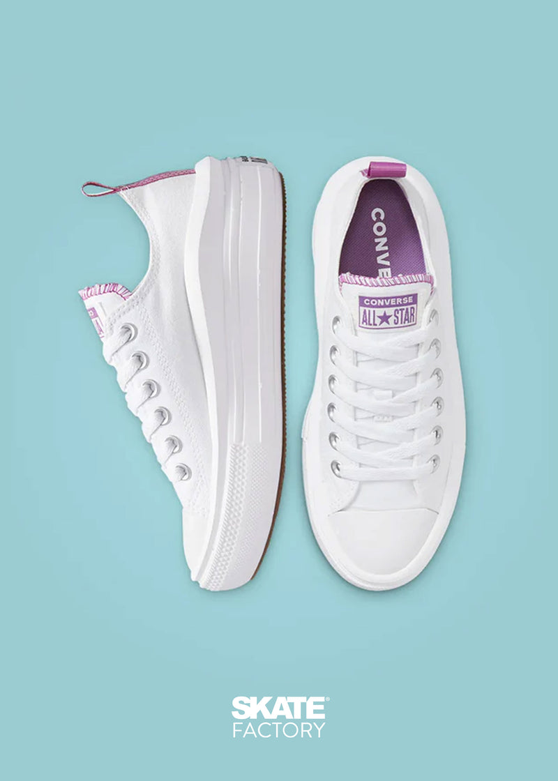 CONVERSE MOVE BLANCO MORADO