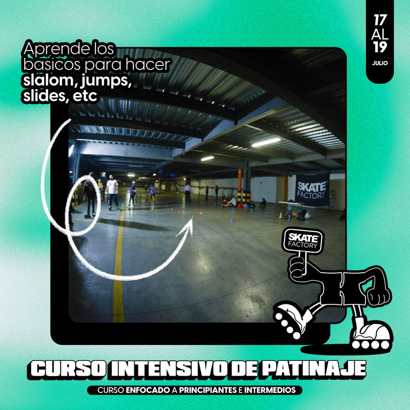 CURSO INTENSIVO DE PATINAJE PRICIPIANTES E INTERMEDIO JULIO 2025