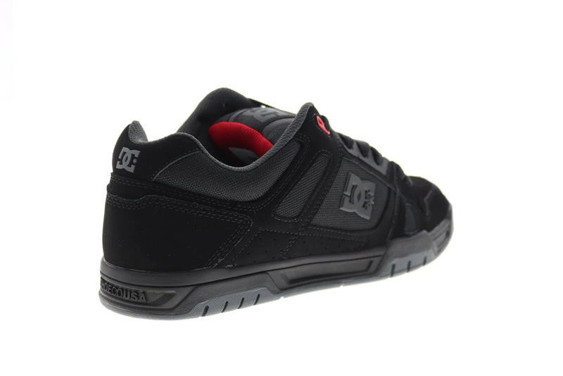 TENIS DC SHOES STAG BYR CABALLERO NOBUK NRO ROJO