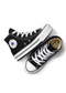 CONVERSE BOTA PLATAFORMA PREESCOLAR NEGRO BLANCO