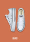 CONVERSE CHOCLO PLATAFORMA BLANCO