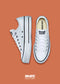 CONVERSE PLATAFORMA BLANCO PARA MUJER CHOCLO TEXTIL