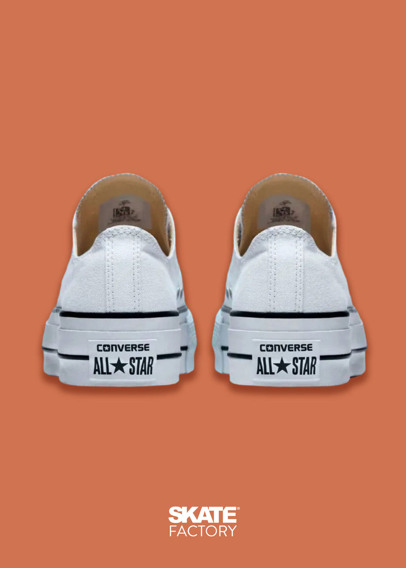 CONVERSE CHOCLO PLATAFORMA BLANCO