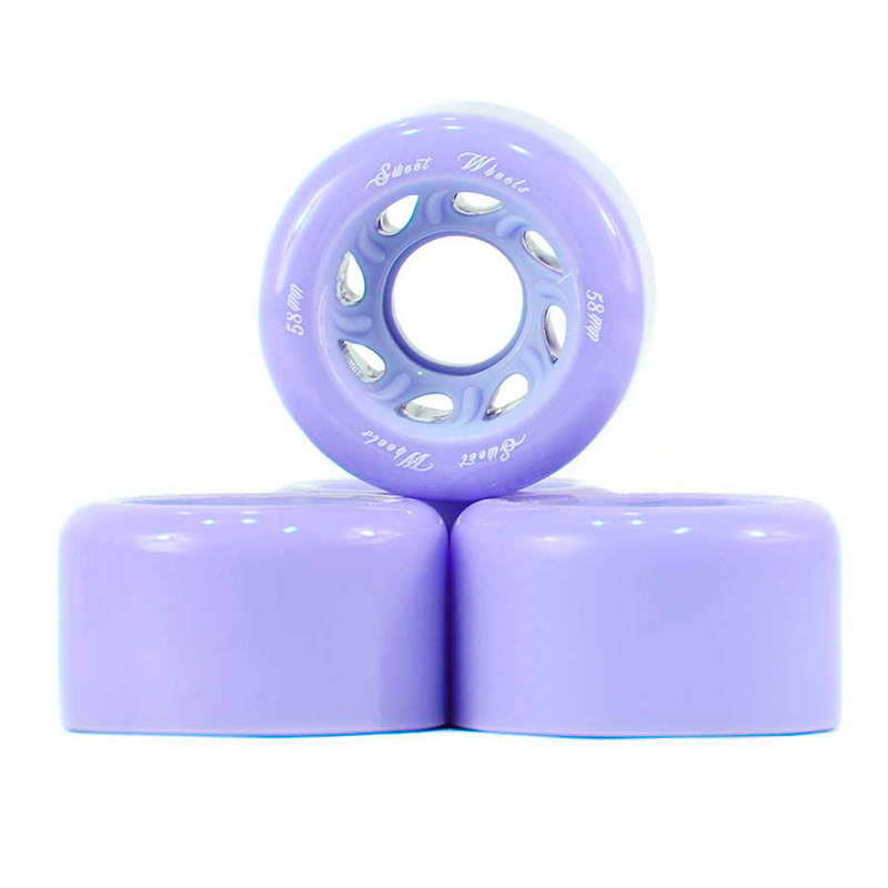 RUEDAS PARA PATINES QUADS SWEET ROCKET MORADA 58MM