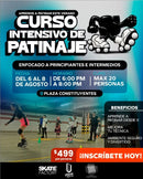 CURSO INTENSIVO DE PATINAJE PRICIPIANTES E INTERMEDIO AGOSTO 2026