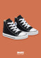 CONVERSE BOTA BEBE NEGRO