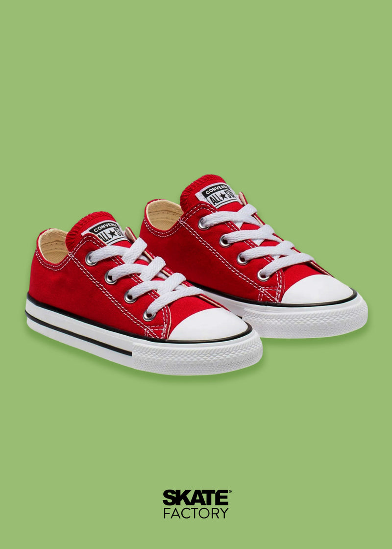 CONVERSE CHOCLO TENIS NIÑO CLÁSICO ROJO