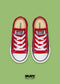 CONVERSE CHOCLO PREESCOLAR ROJO