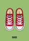 CONVERSE CHOCLO TENIS NIÑO CLÁSICO ROJO