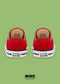 CONVERSE CHOCLO PREESCOLAR ROJO