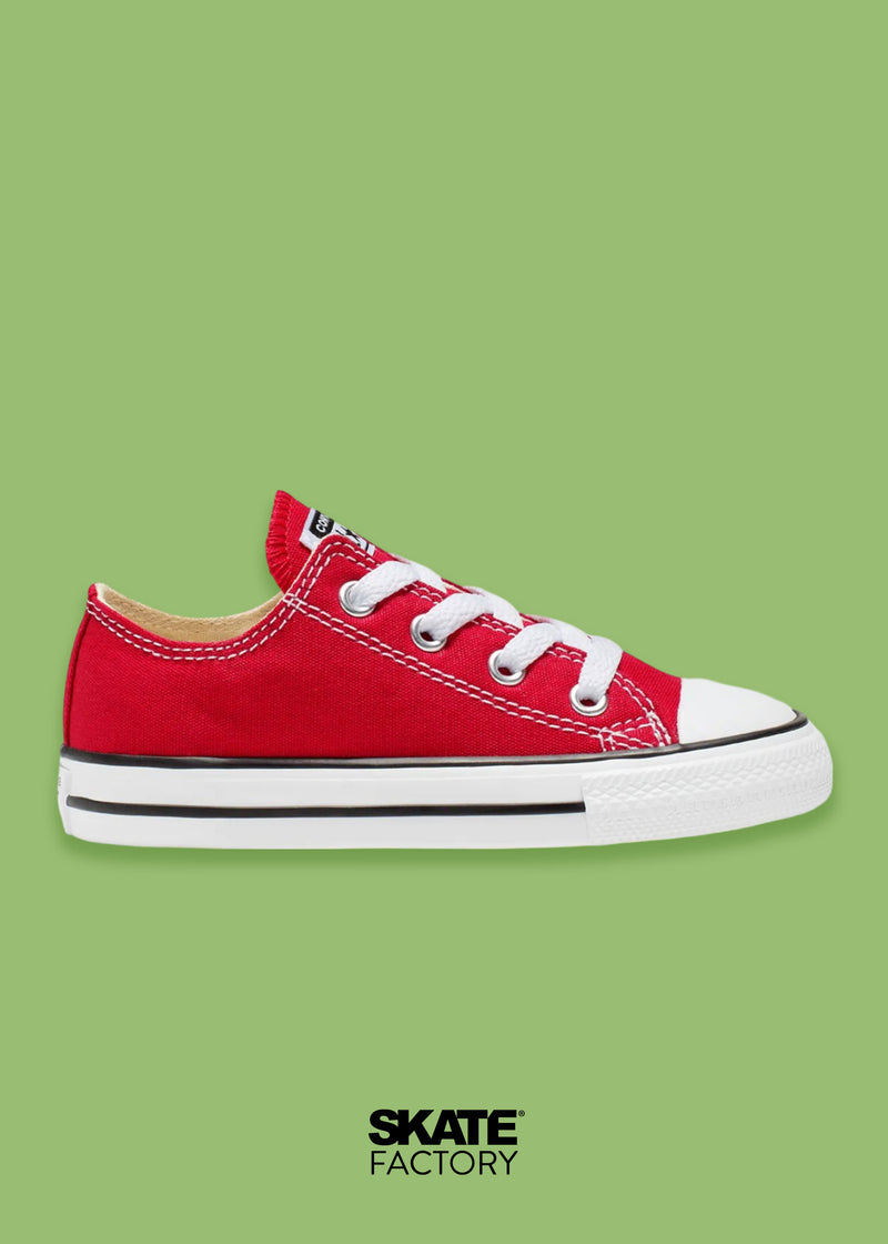 CONVERSE CHOCLO TENIS NIÑO CLÁSICO ROJO