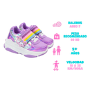 TENIS PATIN NIÑA MORADO UNICORNIO
