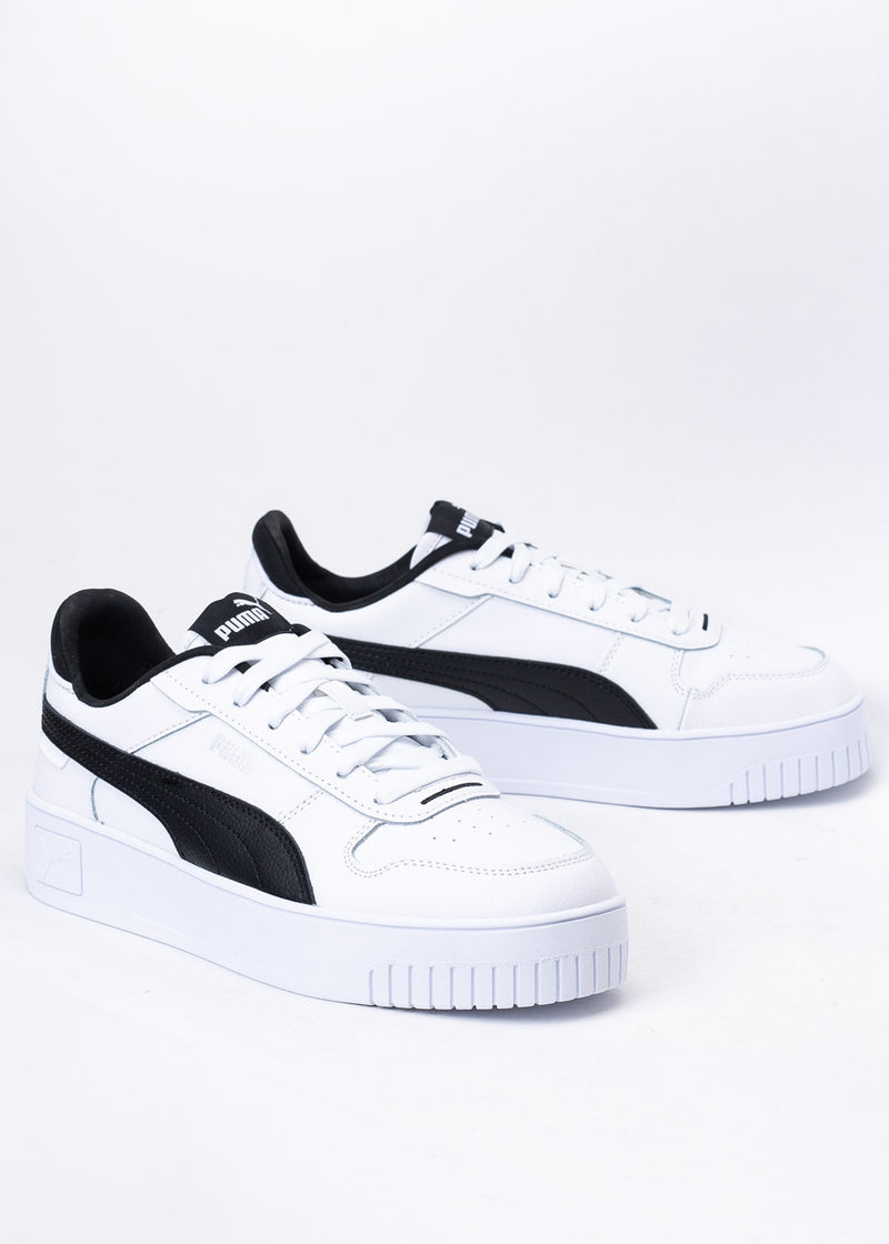 TENIS PUMA DAMA CARINA STREET BLANCO NEGRO