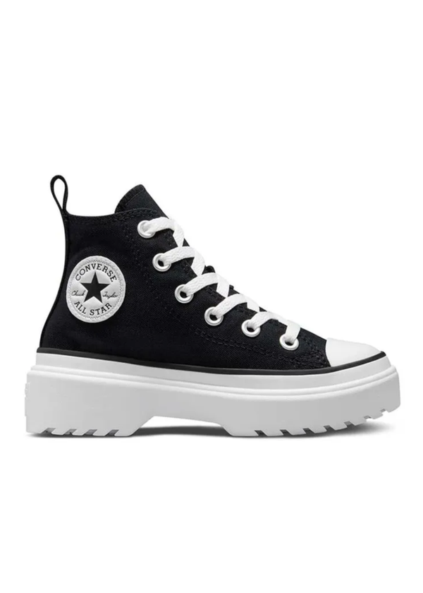 CONVERSE BOTA PLATAFORMA PREESCOLAR NEGRO