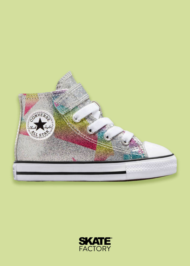 CONVERSE PARA BEB V1 HI PLATA Skate Factory