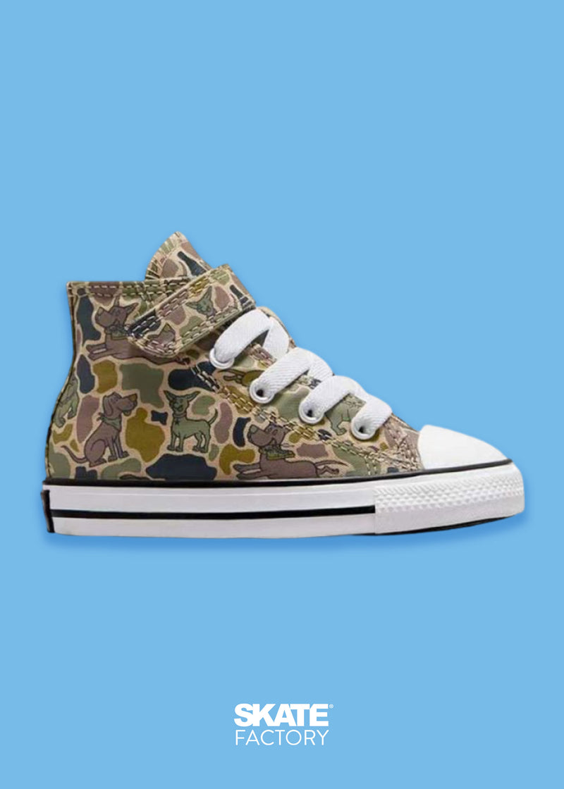 CONVERSE PARA BEBÉ V1 VERDE MILITAR