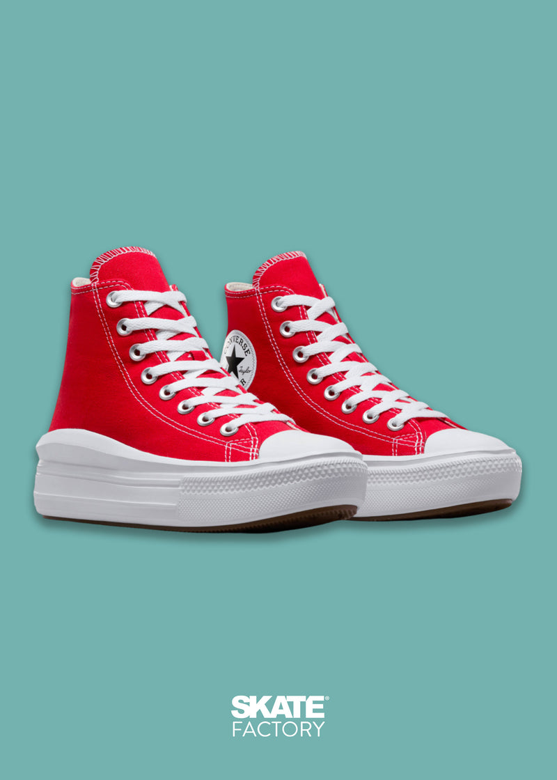 CONVERSE PLATAFORMA MOVE ROJO