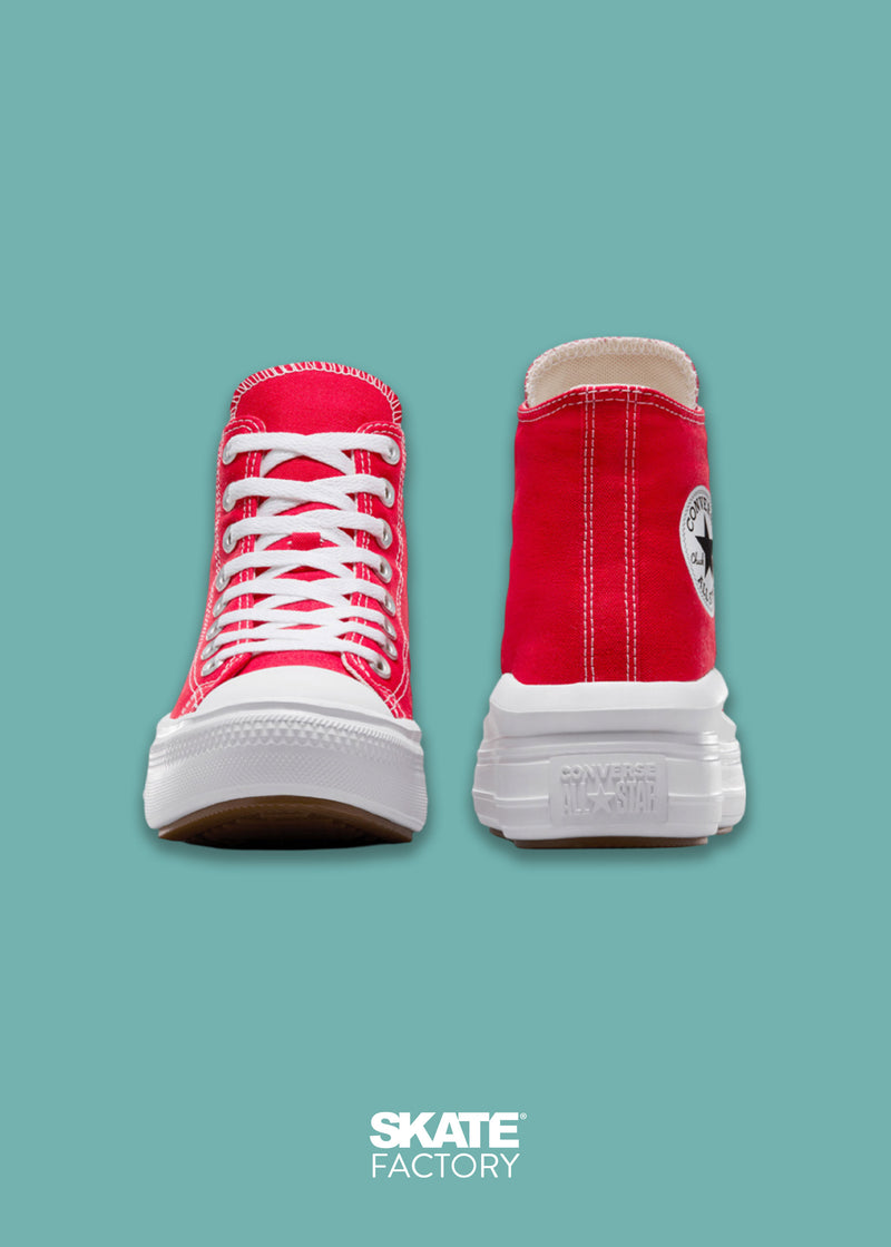 CONVERSE PLATAFORMA MOVE ROJO