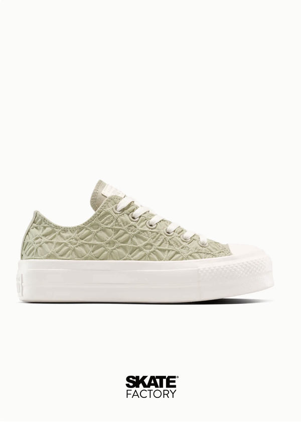CONVERSE CHOCLO PLATAFORMA OLIVO