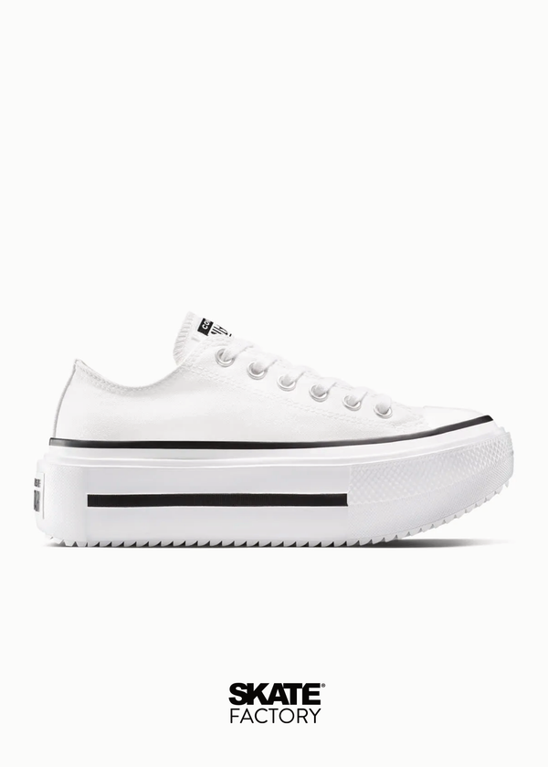 CONVERSE CHOCLO PLATAFORMA BLANCO