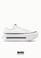 CONVERSE CHOCLO PLATAFORMA BLANCO