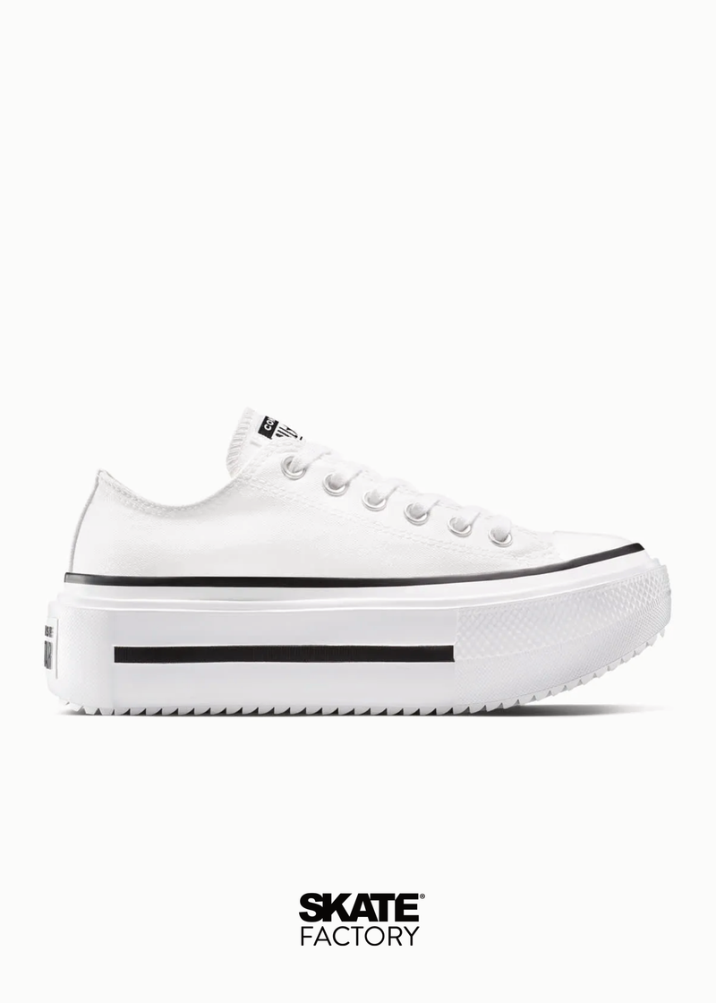 CONVERSE CHOCLO PLATAFORMA BLANCO