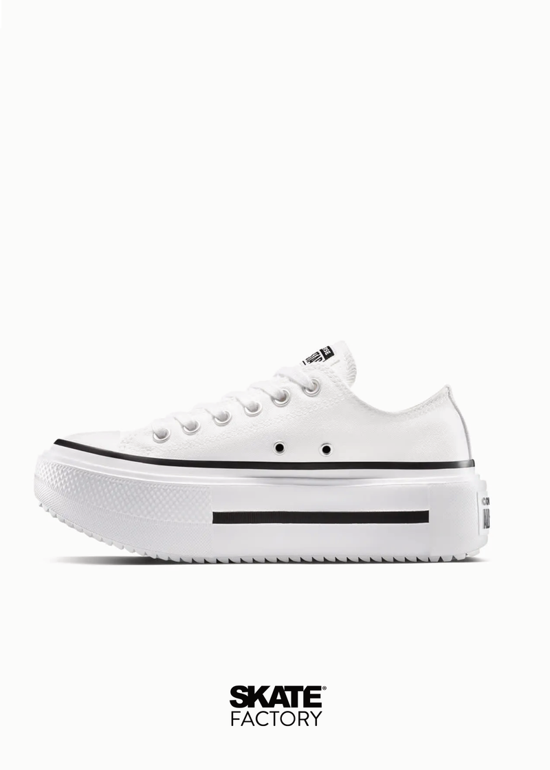 CONVERSE CHOCLO PLATAFORMA BLANCO