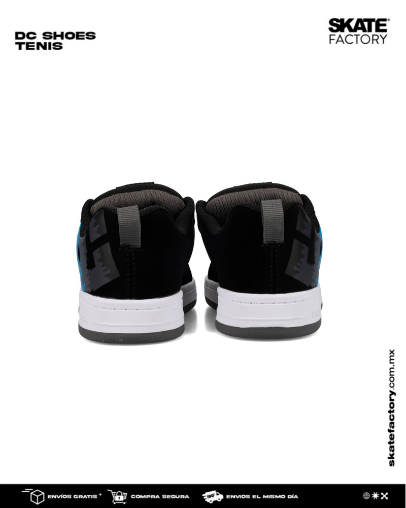 DC SHOES COURT GRAFFIK TENIS NEGRO AZUL VERDE