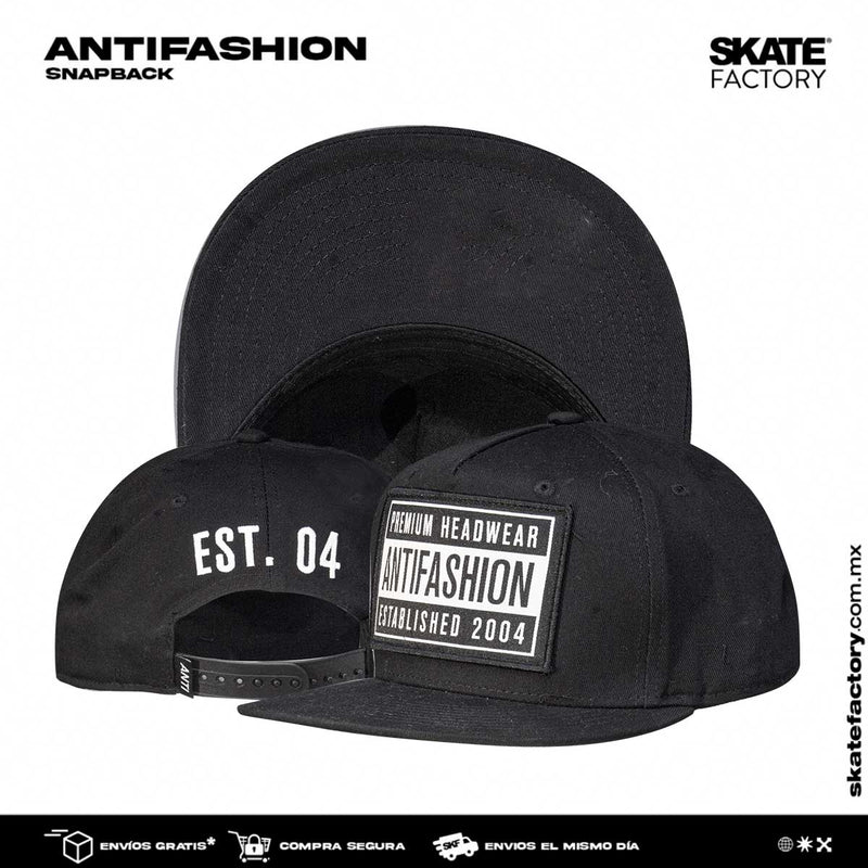 GORRA PLANA ANTIFASHION ADS NEGRO