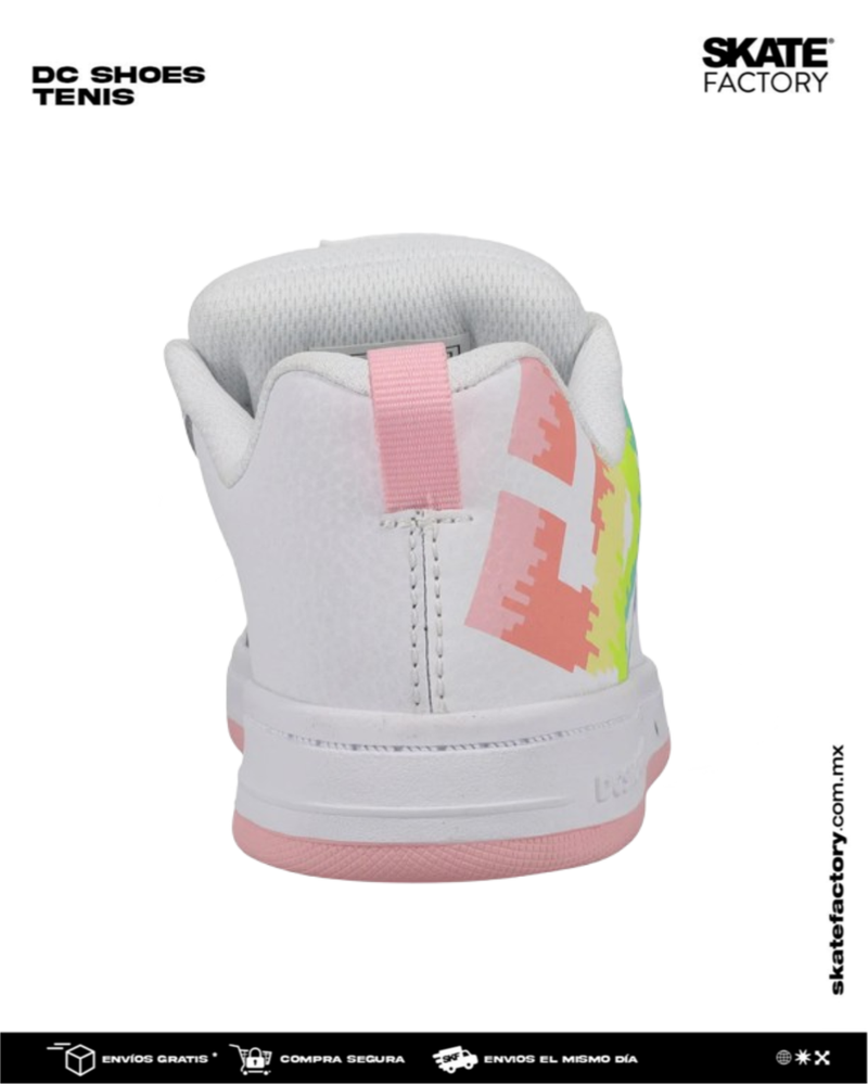 DC SHOES COURT GRAFFIK TENIS DAMA BCO AZUL
