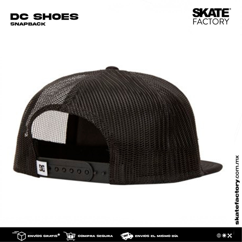 GORRA DC SHOES NEGRA TRUCKER GAS